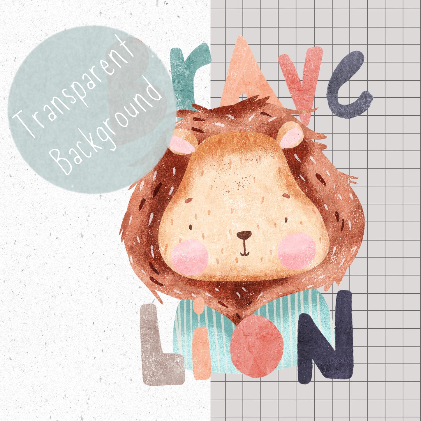 Brave Lion PNG