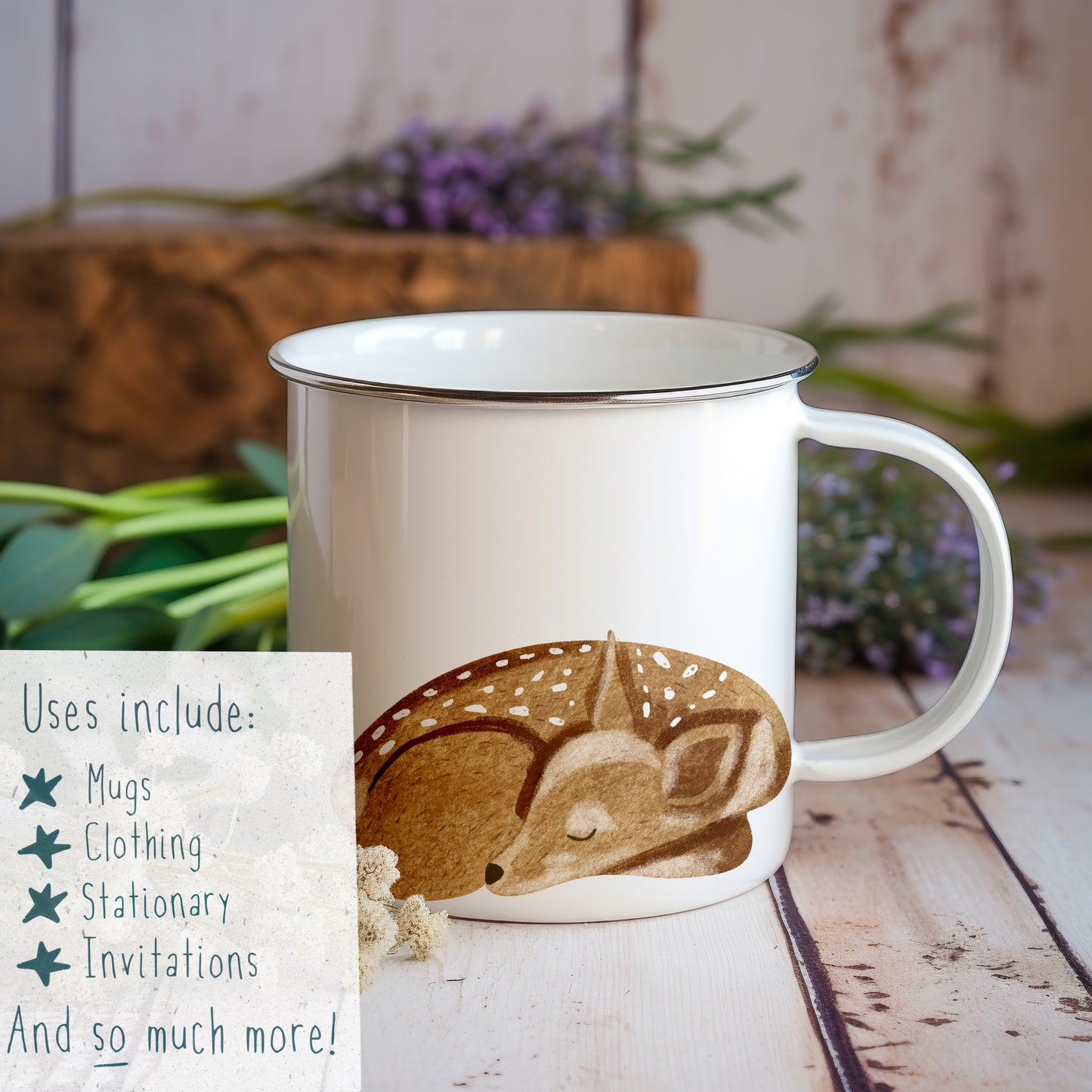 Sleeping Woodland Animals PNG Set
