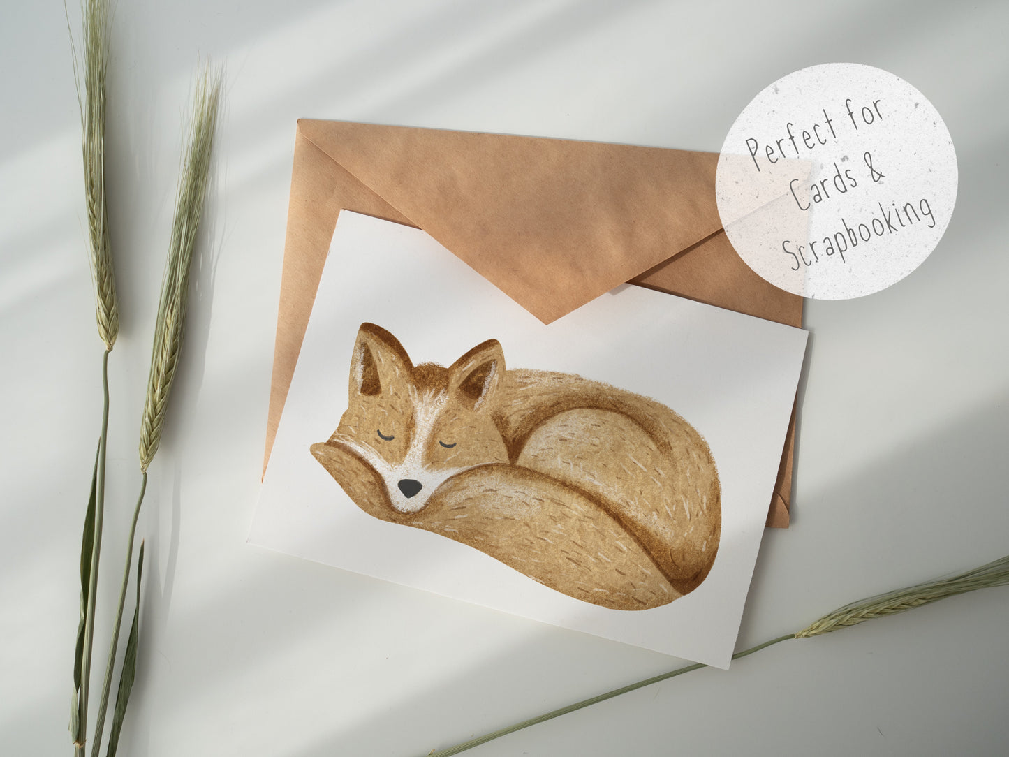 Sleeping Woodland Animals PNG Set
