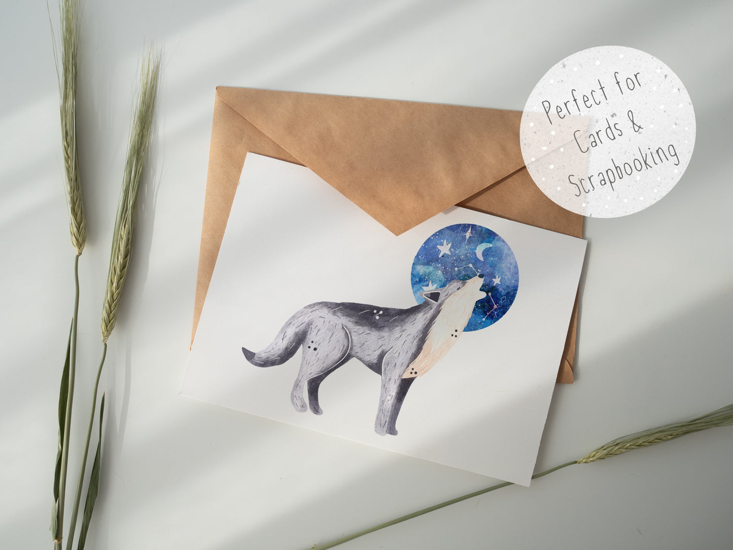 Wolf Galaxy PNG Set