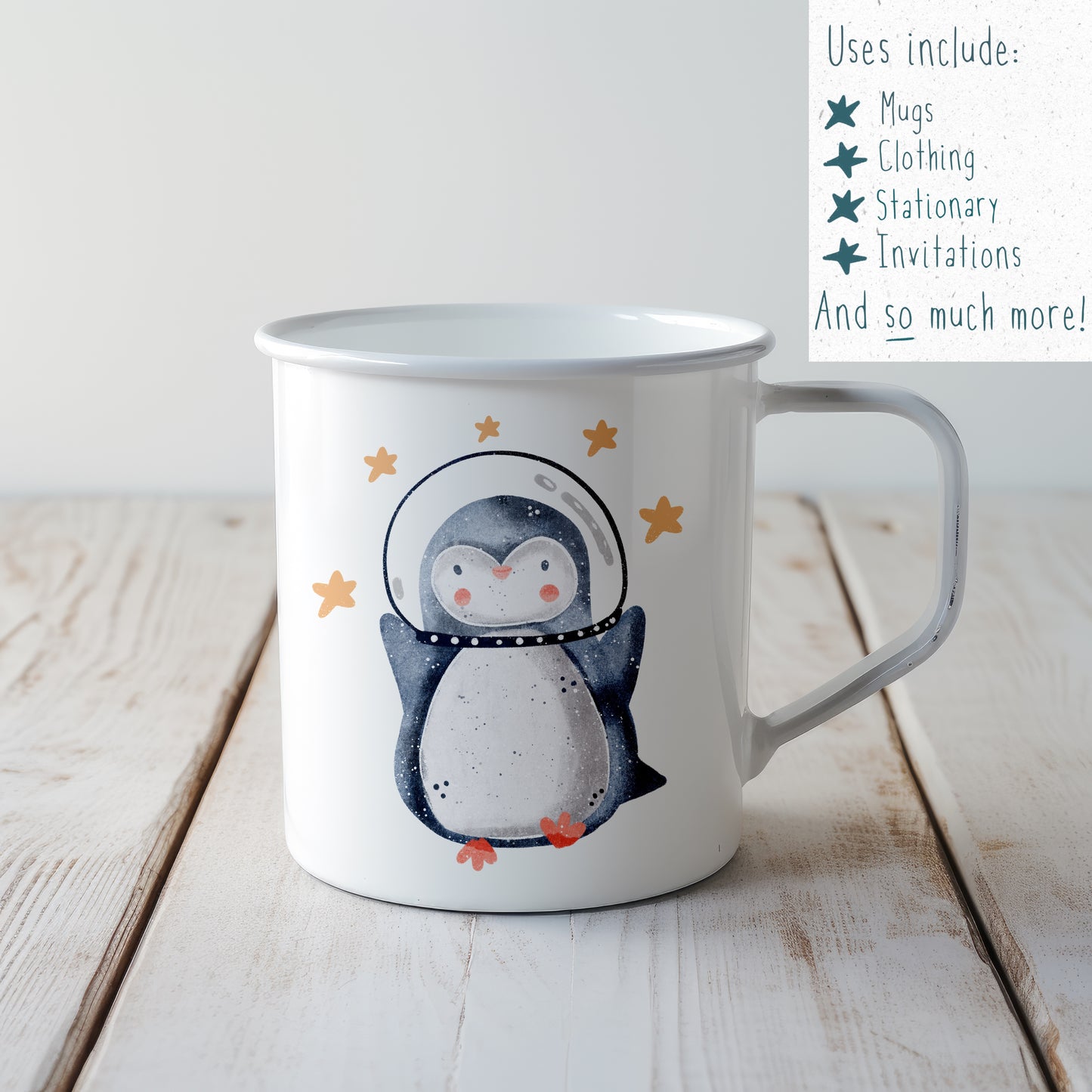 Space Penguins PNG Set