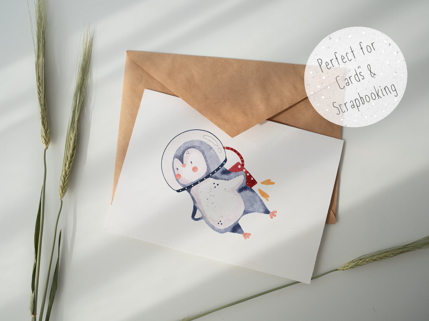 Space Penguins PNG Set