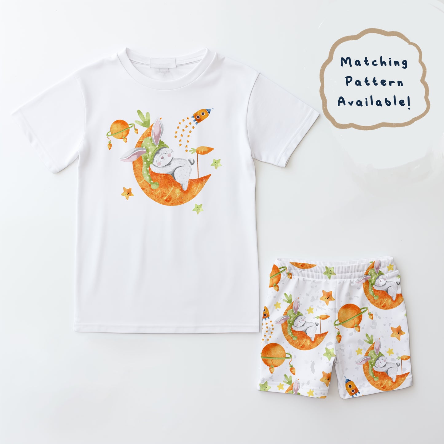 Easter Bunny & Moon PNG