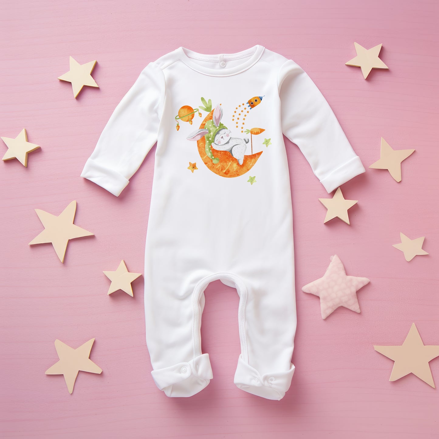 Easter Bunny & Moon PNG