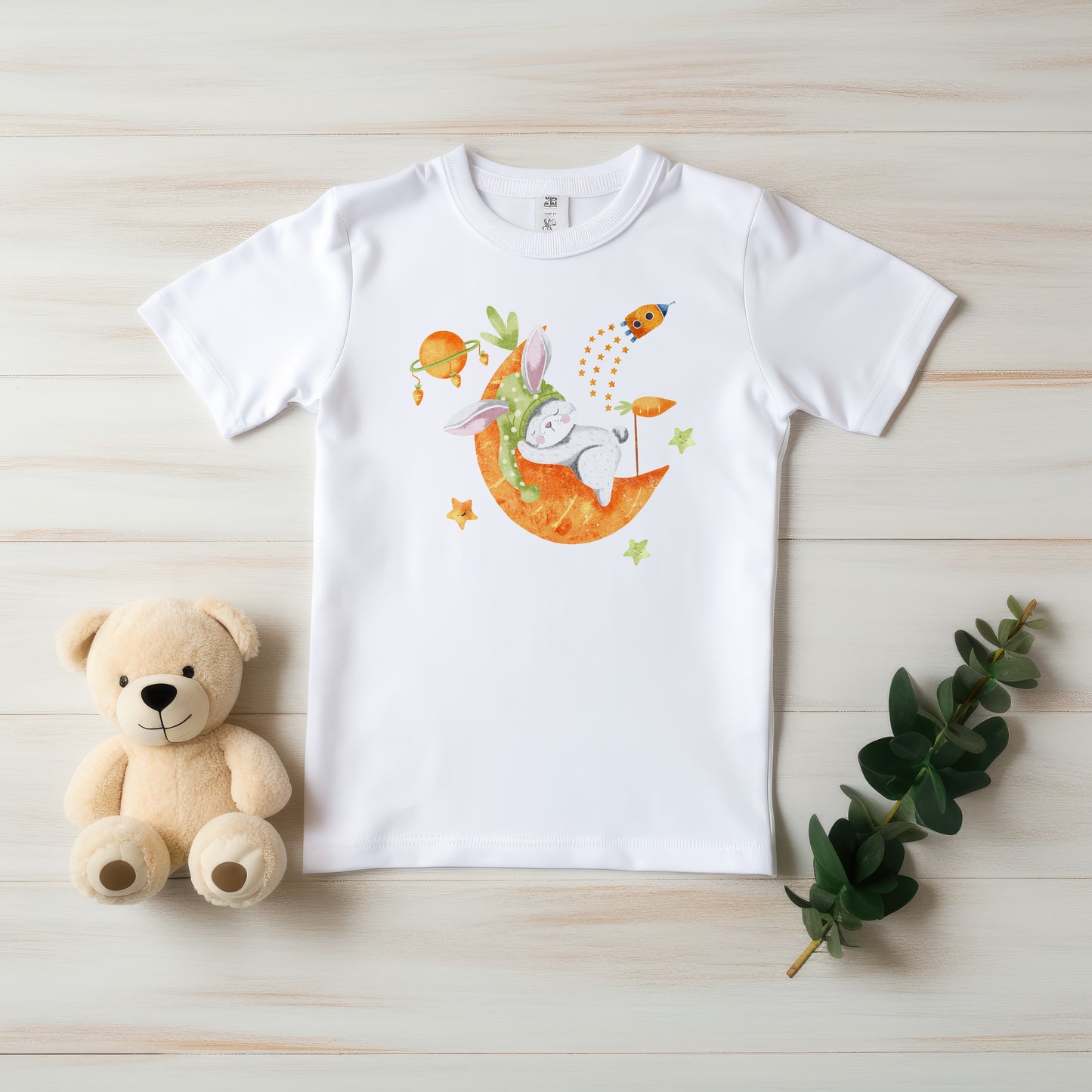 Easter Bunny & Moon PNG