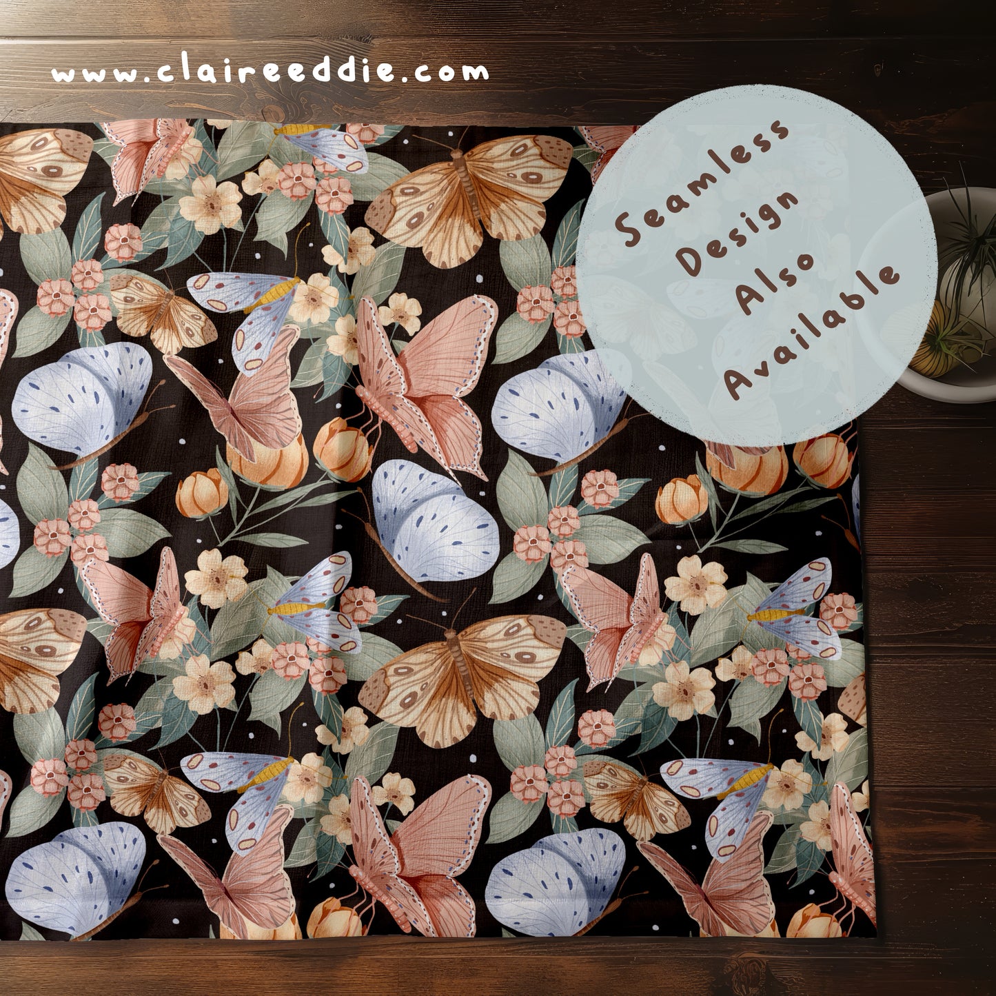 3 Butterfly PNG Set