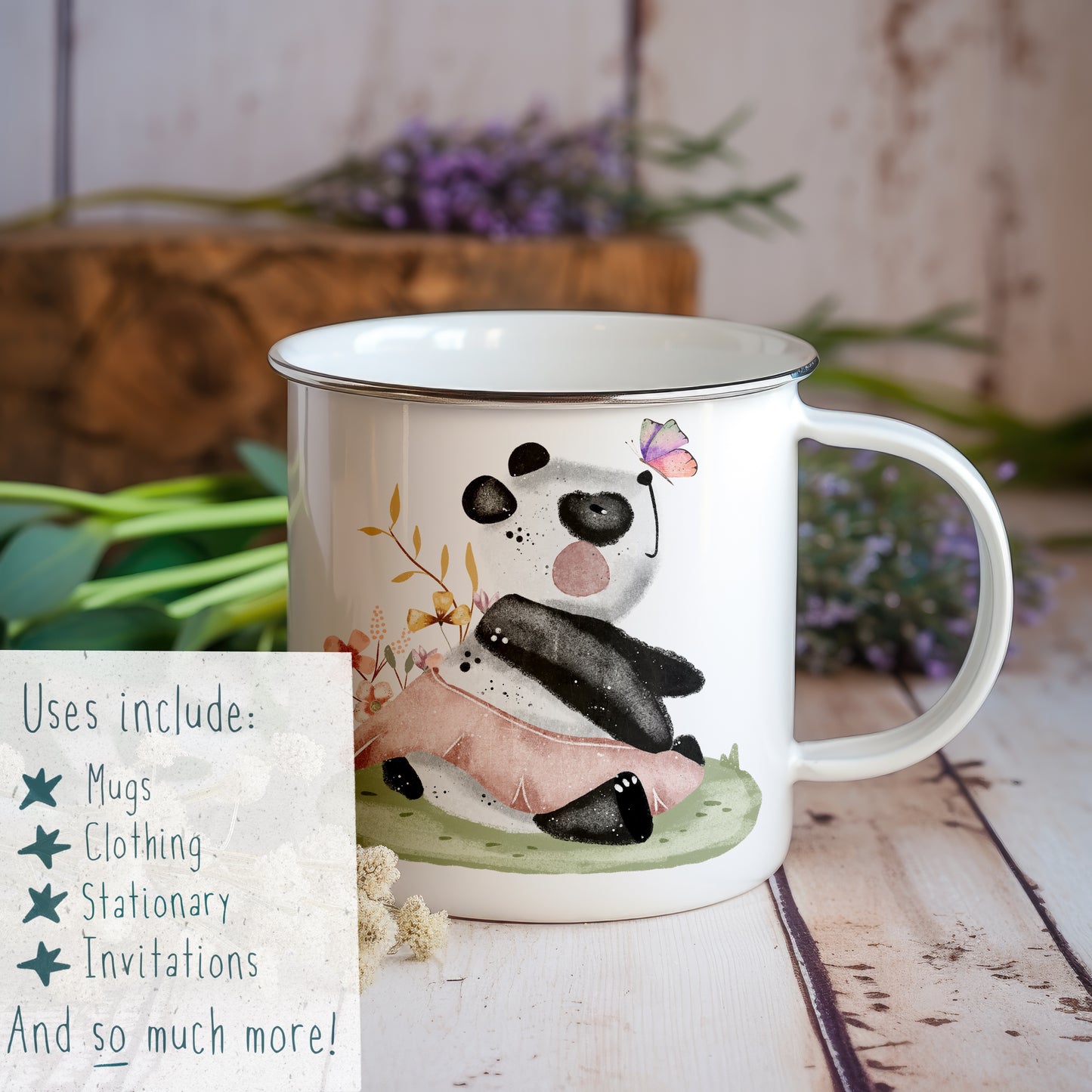 Ballerina Pandas PNG Set