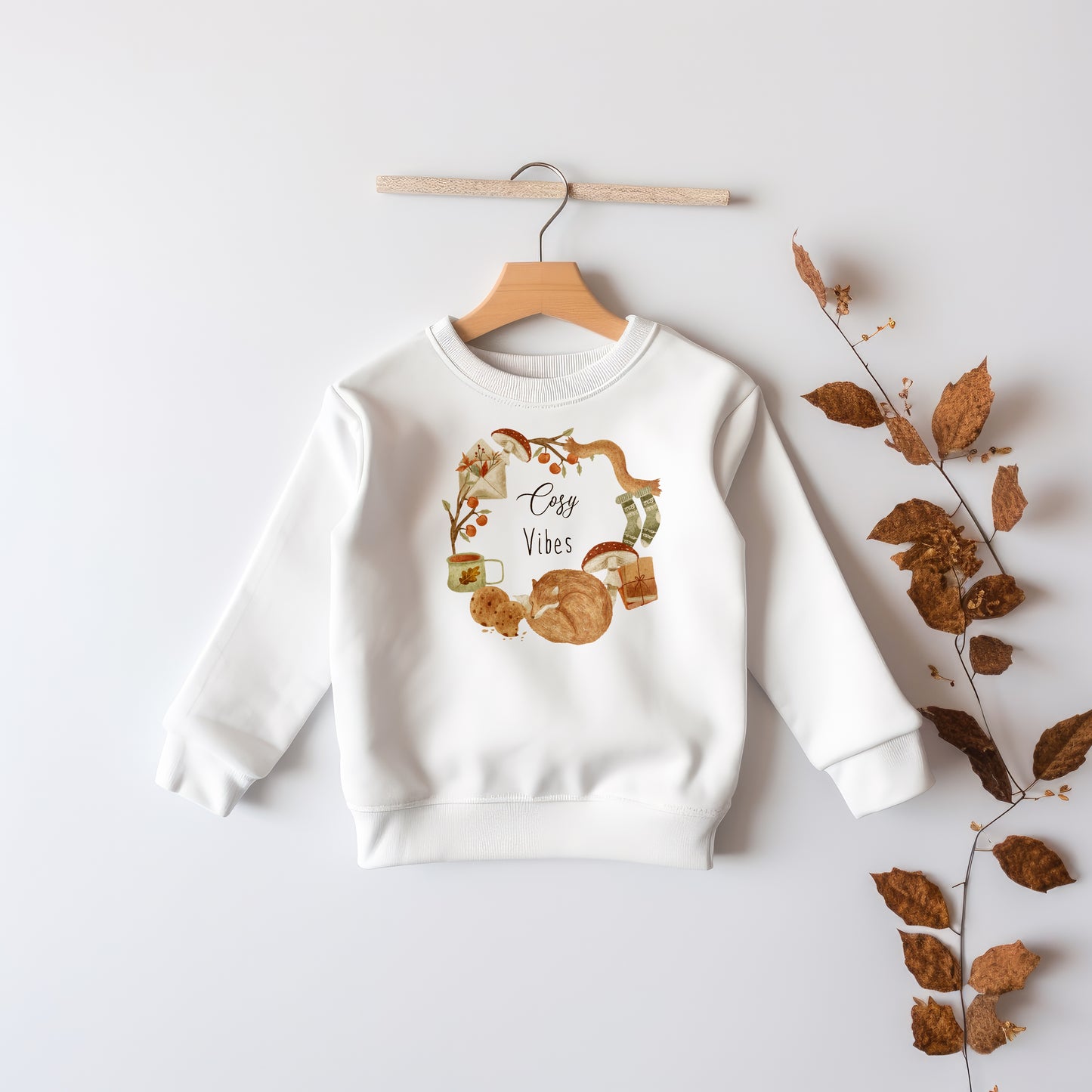 Cosy Vibes Wreath PNG