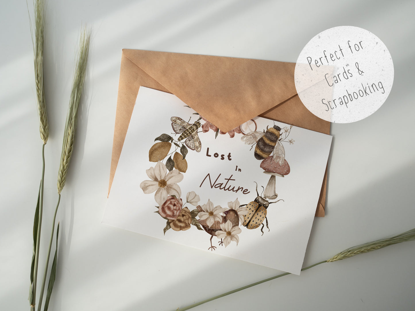 Lost in Nature Wreath PNG