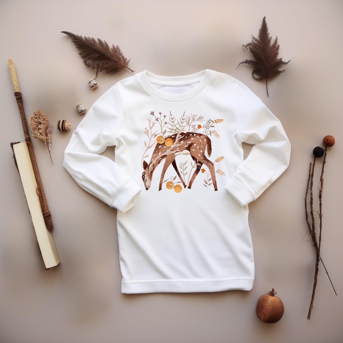 Floral Stag PNG Set