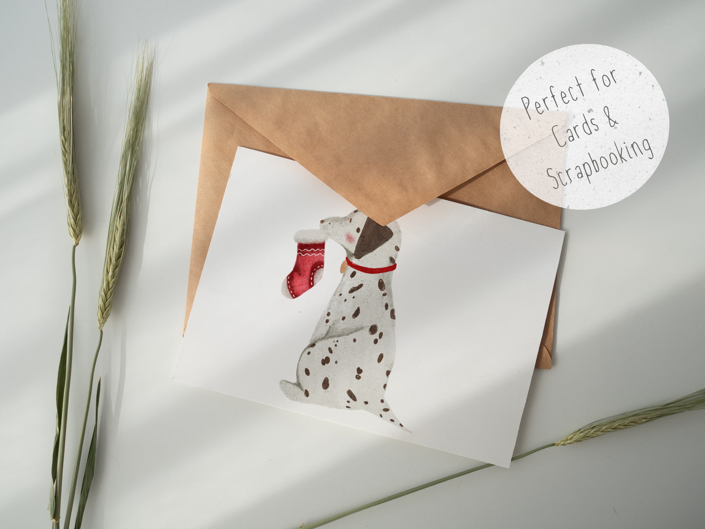 Christmas Dogs PNG Set