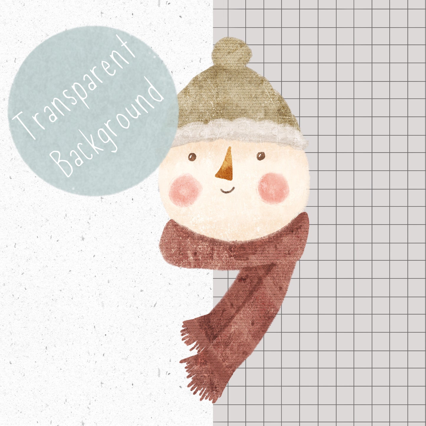 Cute Christmas Pals PNG Set
