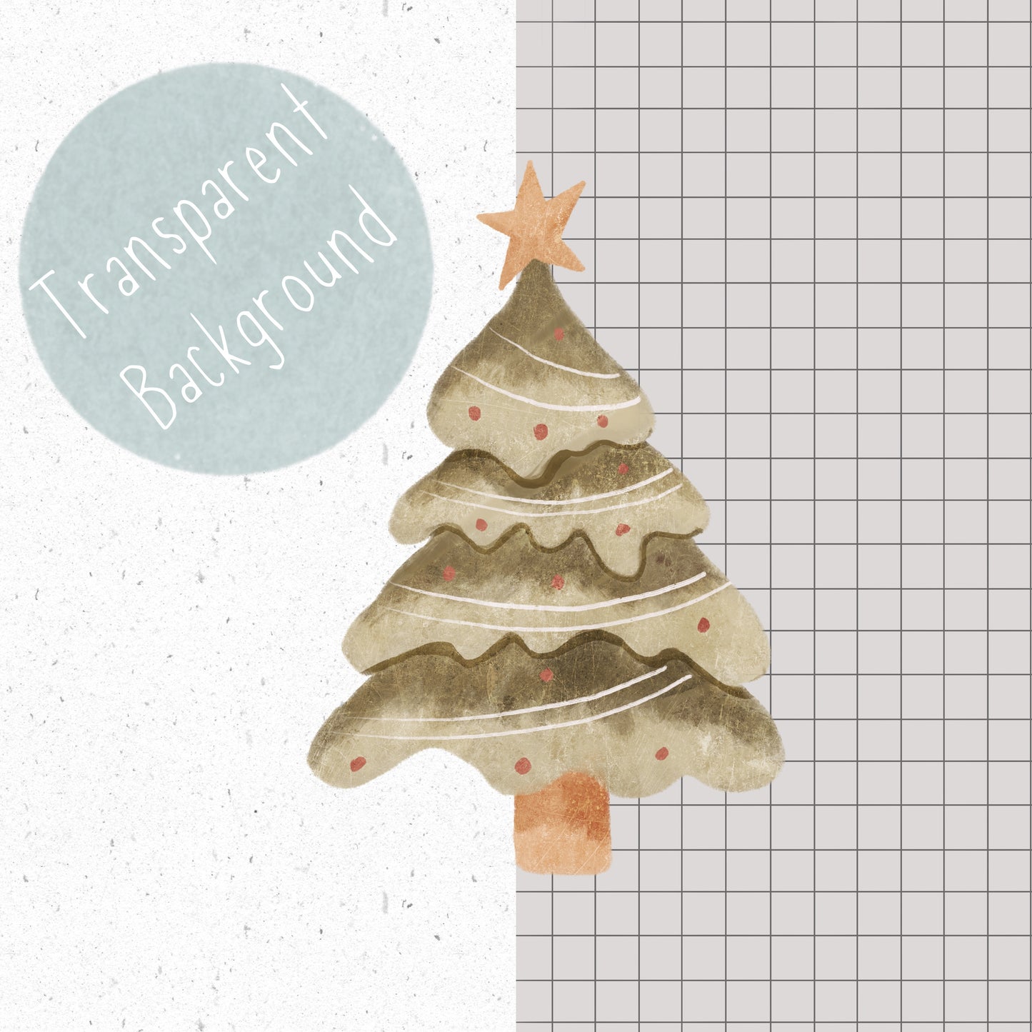 Cute Christmas Fillers PNG Set