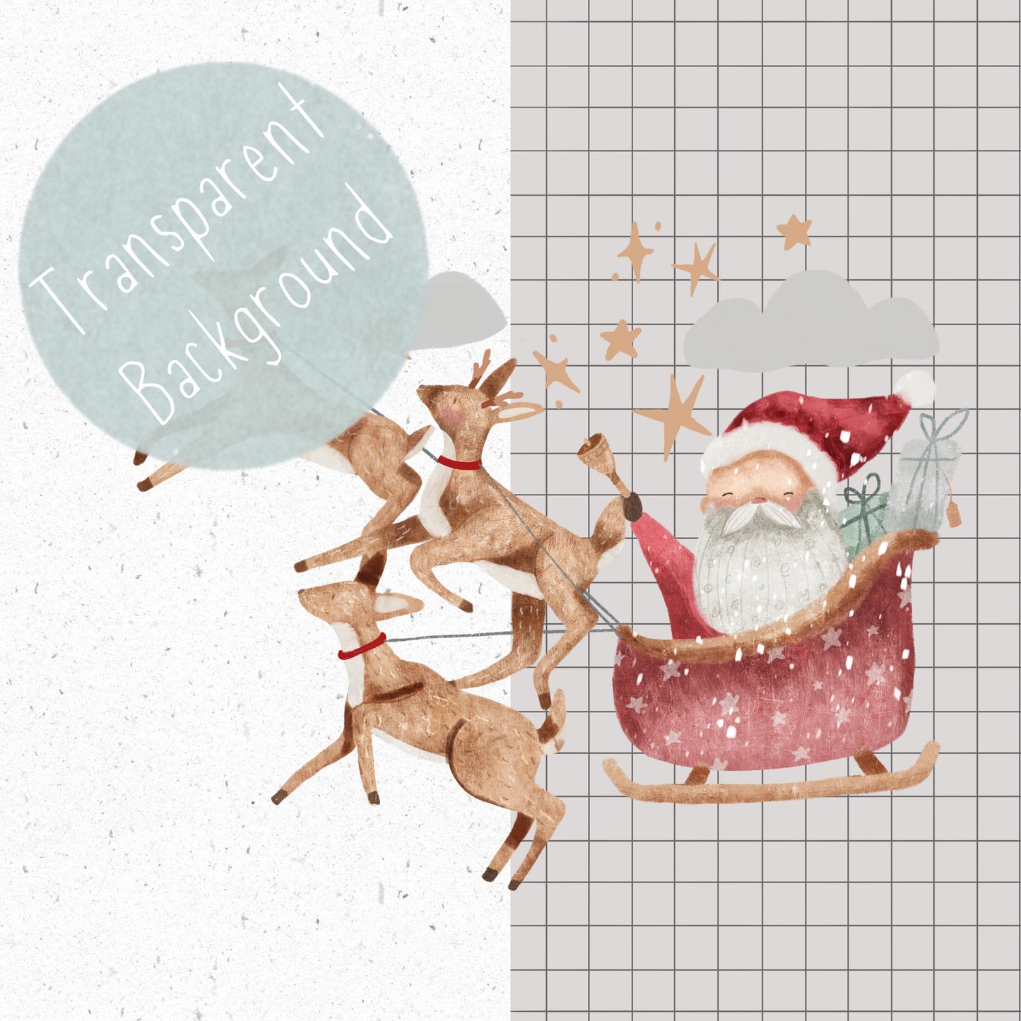 Santas Sleigh PNG