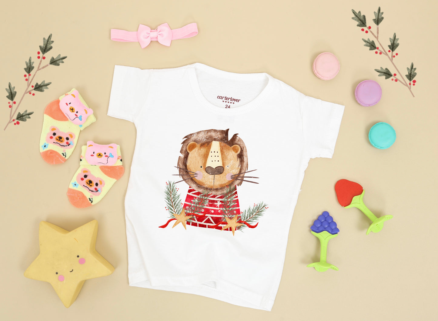 Safari Christmas PNG Set