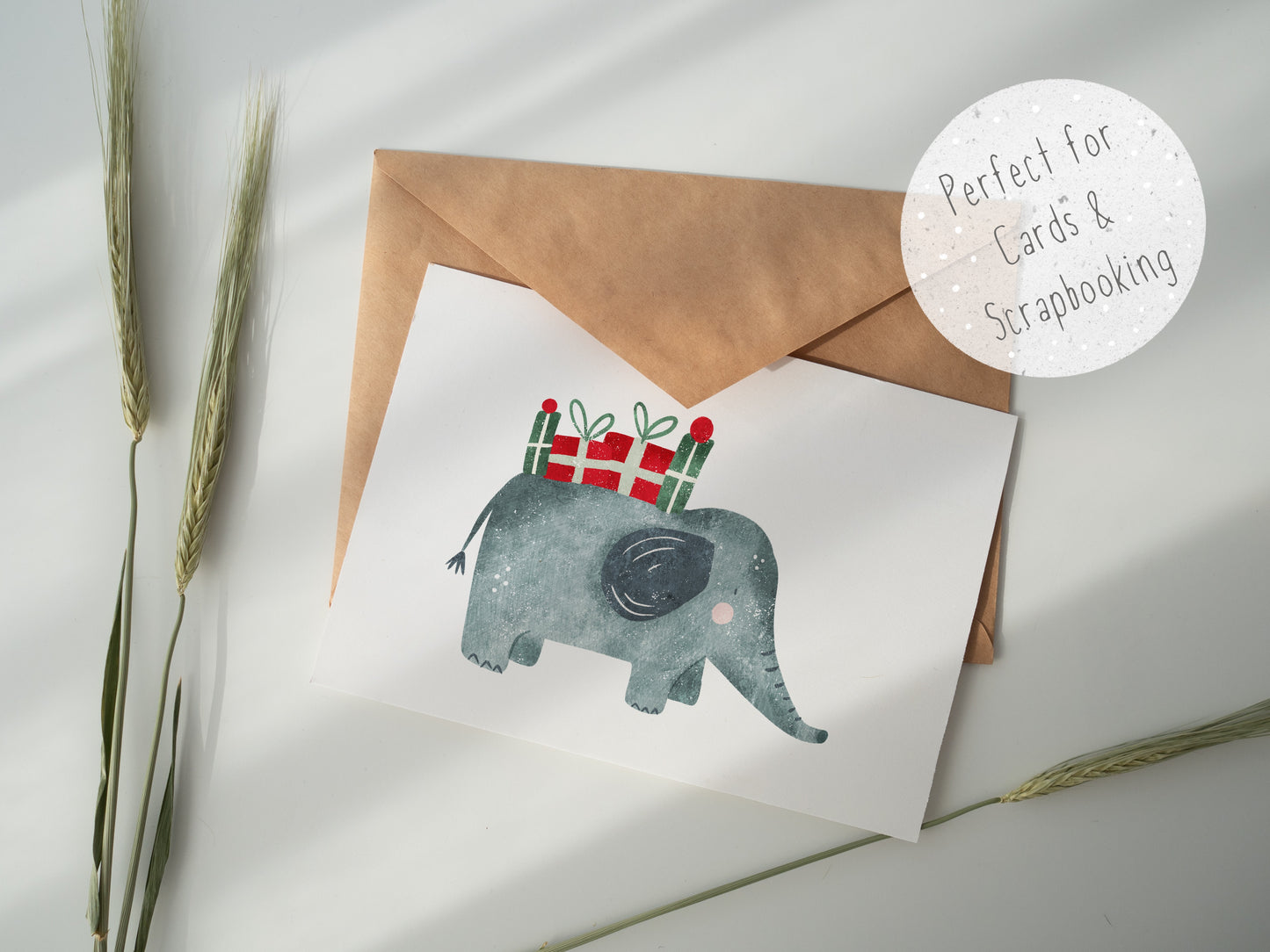 Safari Christmas PNG Set