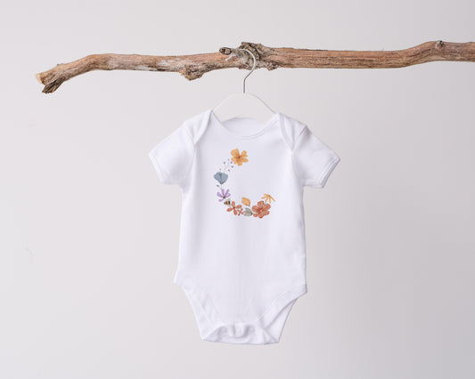 Floral half-wreath PNG