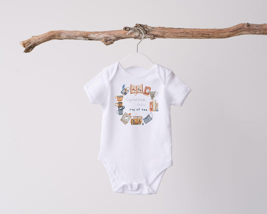 A cup of tea & a good book PNG