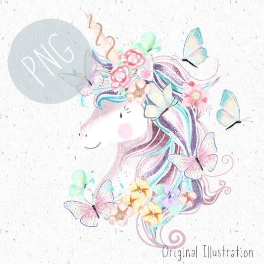 Unicorn Head PNG
