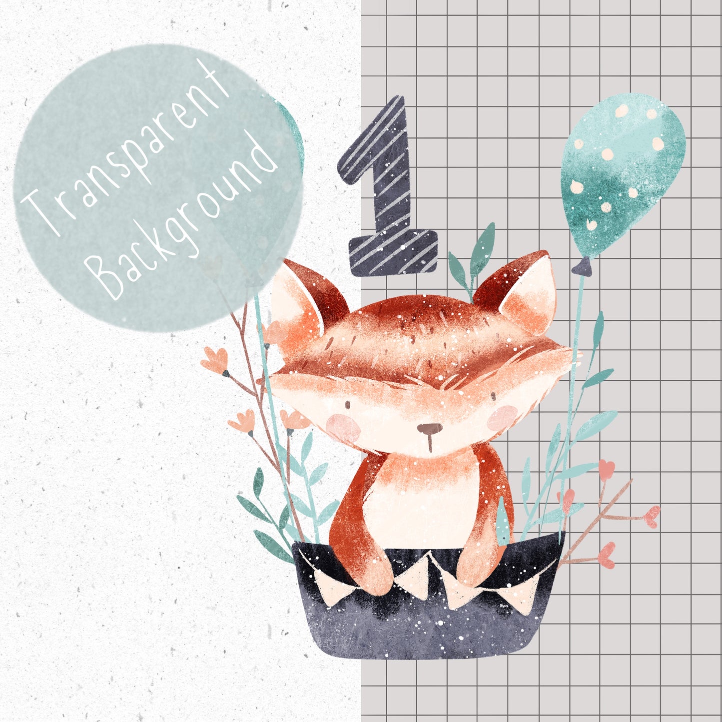 First Birthday PNG