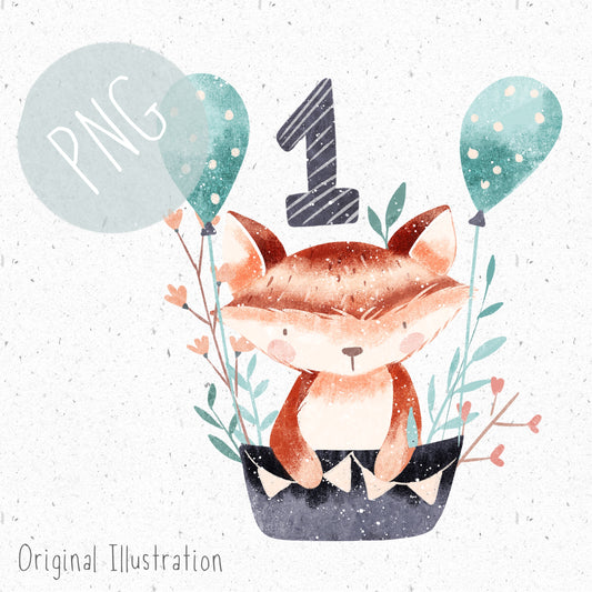 First Birthday PNG