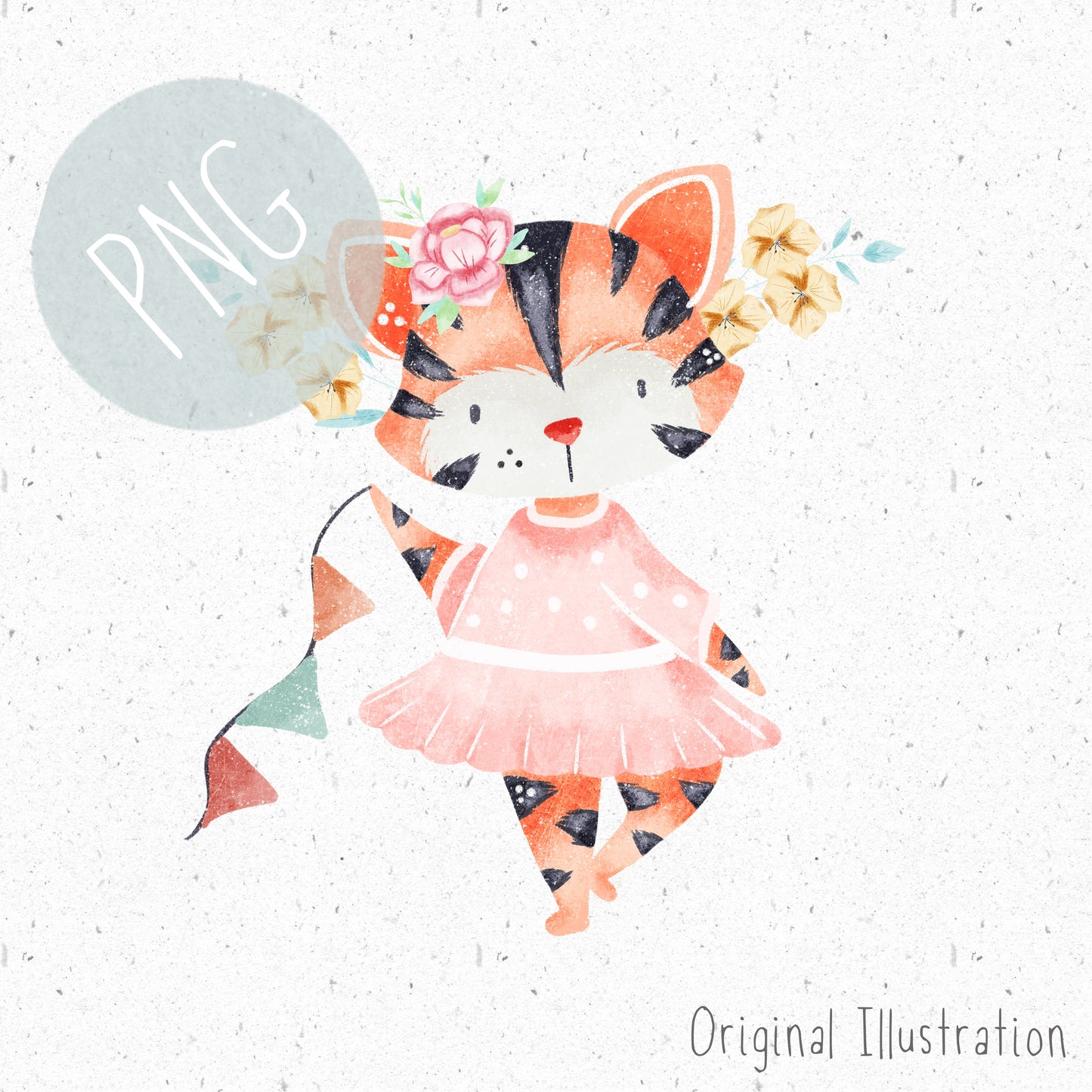 Ballerina Tiger PNG