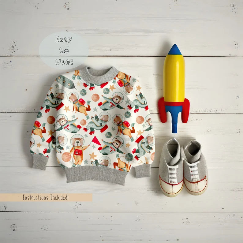 Boys Sweatshirt Space Mock-up