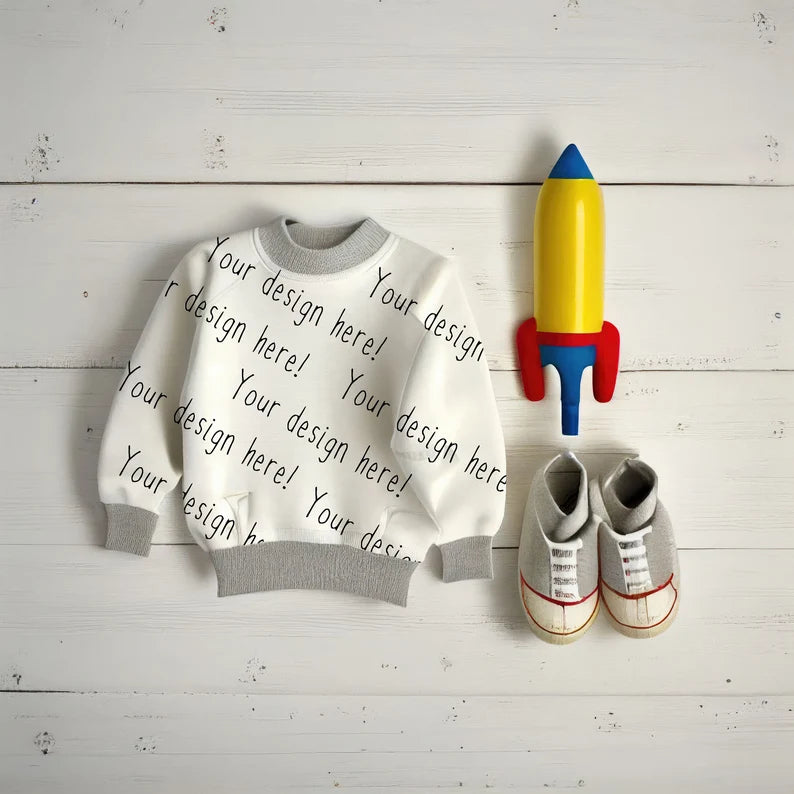 Boys Sweatshirt Space Mock-up