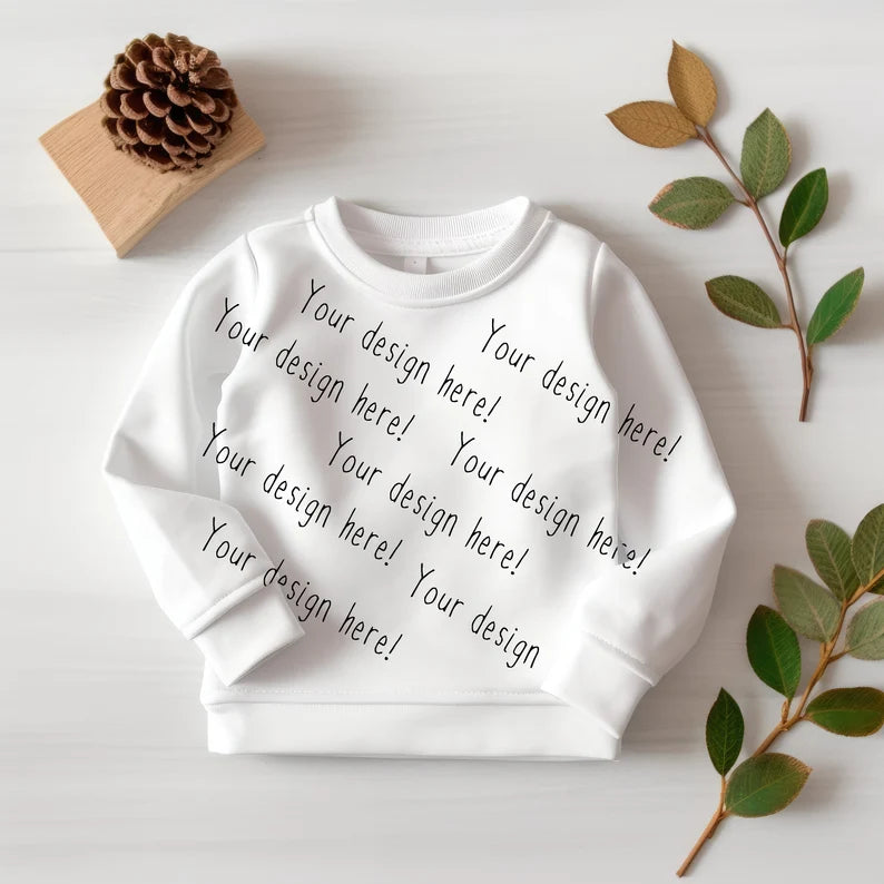 Kids Sweatshirt Autumn Mock-up