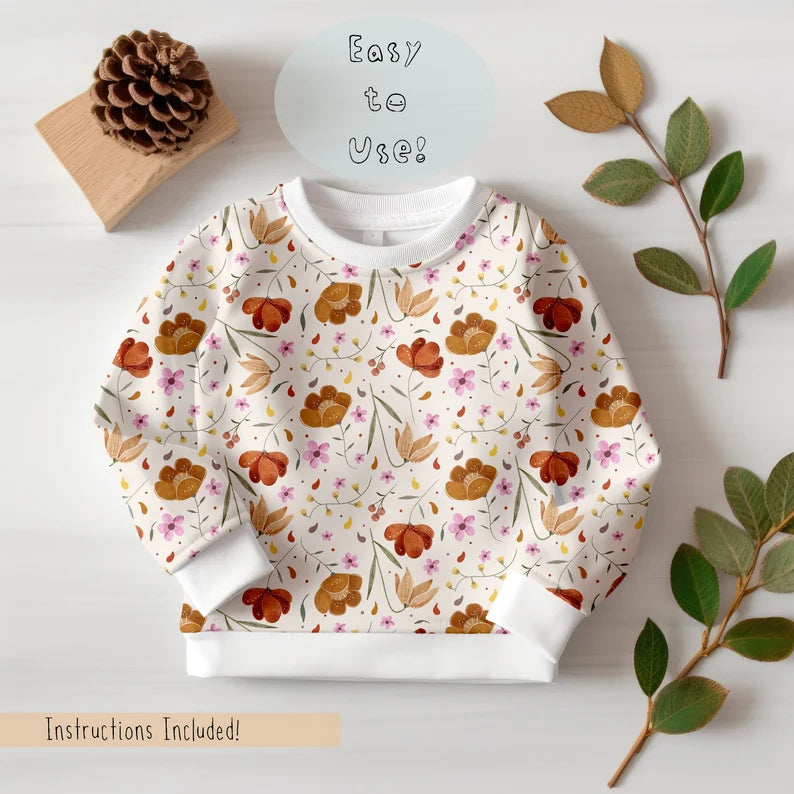 Kids Sweatshirt Autumn Mock-up