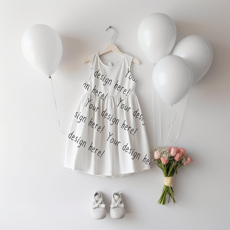 Kids Dress Birthday Mock-up