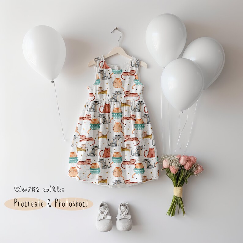 Kids Dress Birthday Mock-up