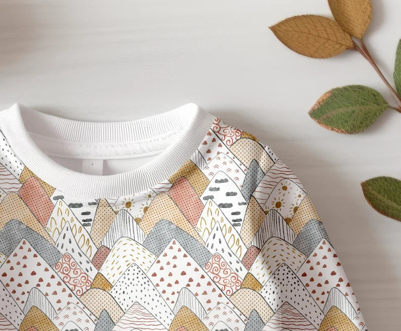Kids Sweatshirt Autumn Mock-up