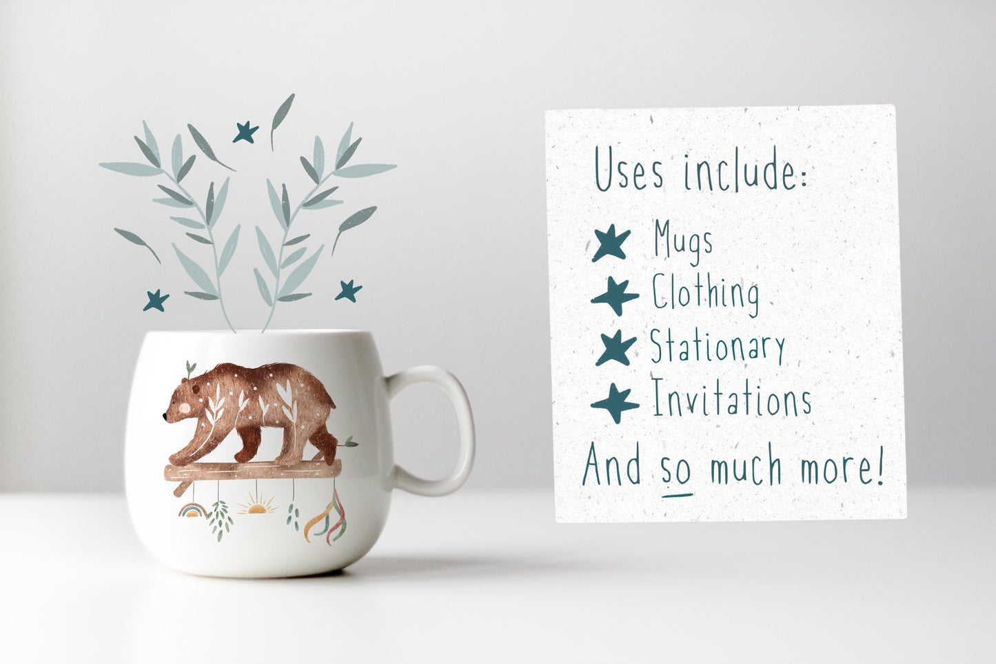 BOHO Bear PNG