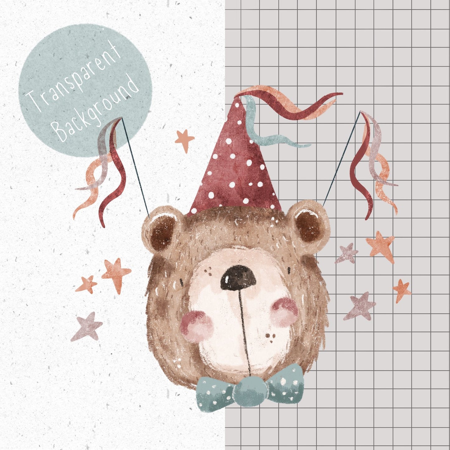 Birthday Bear PNG