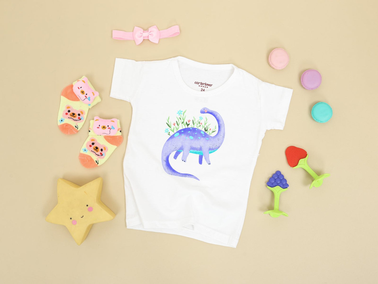 Colourful Dino PNG Set