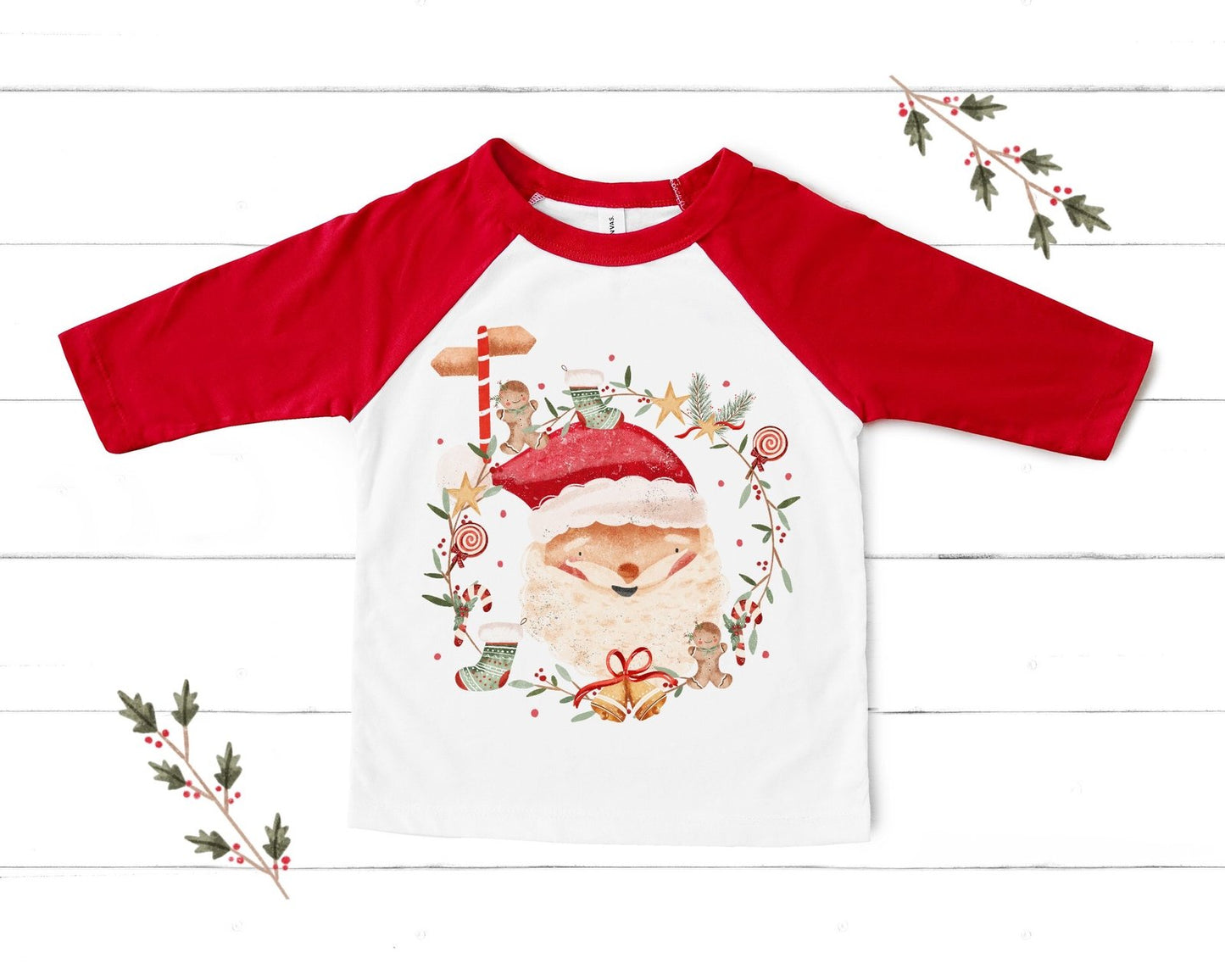 Santa Wreath PNG