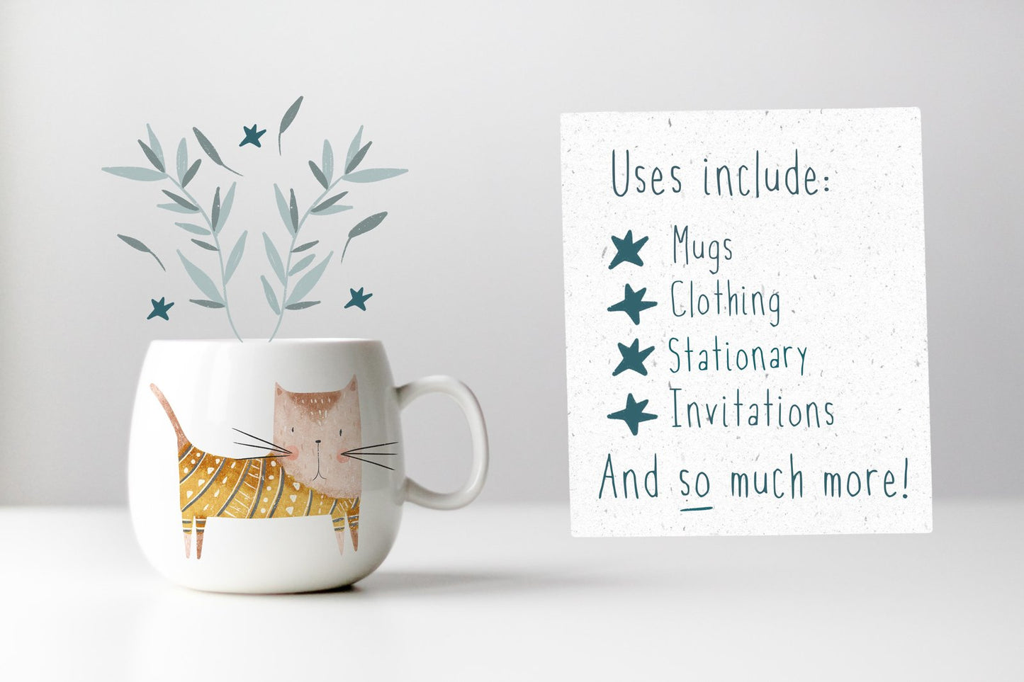 6 Cats PNG Set