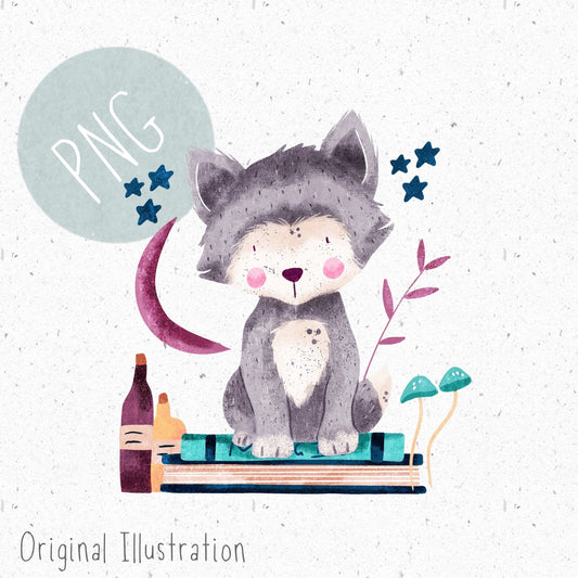 Magical Wolf PNG