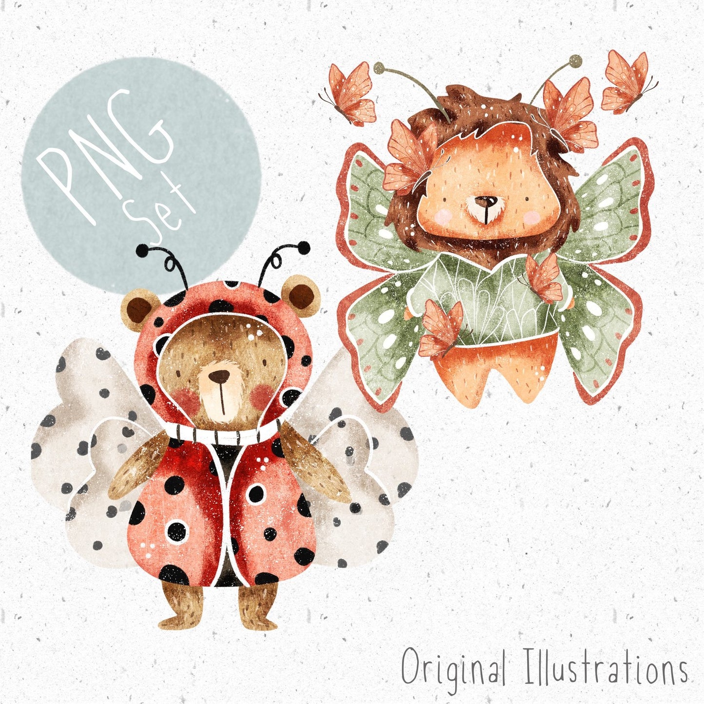Bug Costume PNG Set