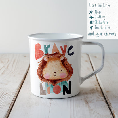 Brave Lion PNG