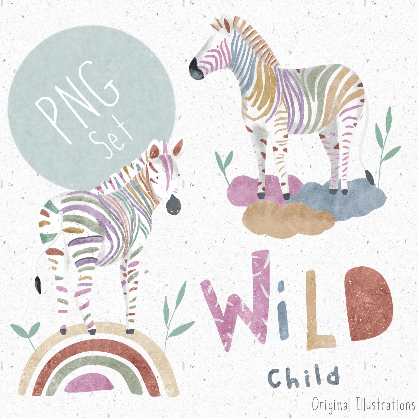 Wild Child PNG Set