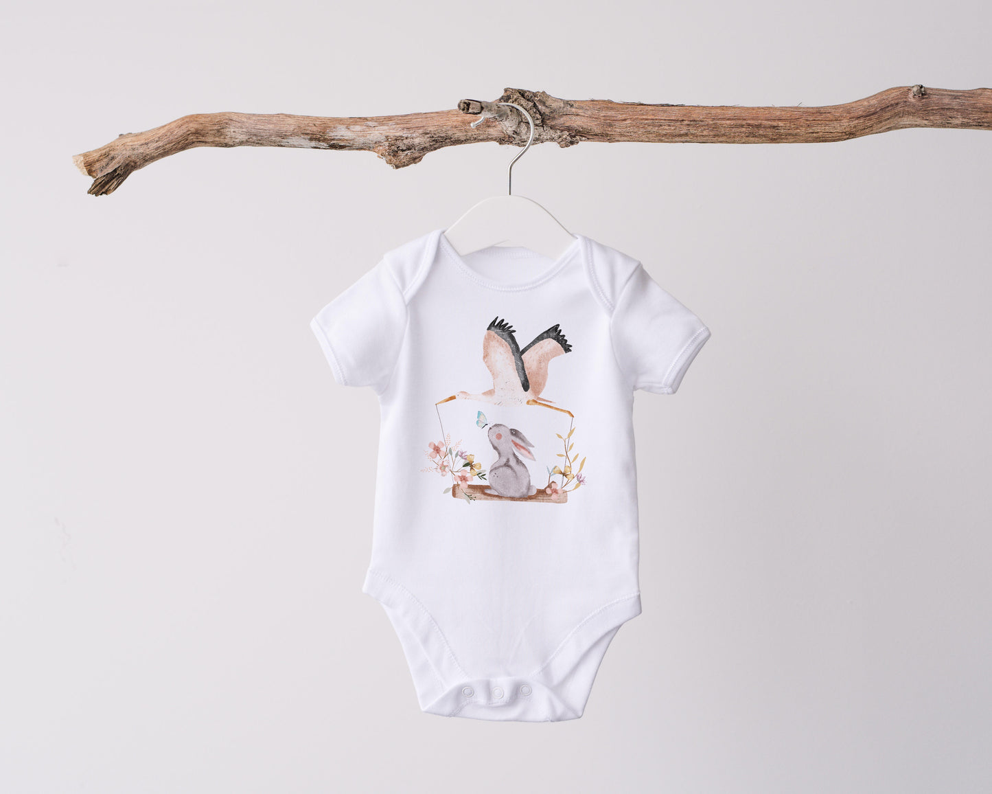 Stork and Bunny PNG