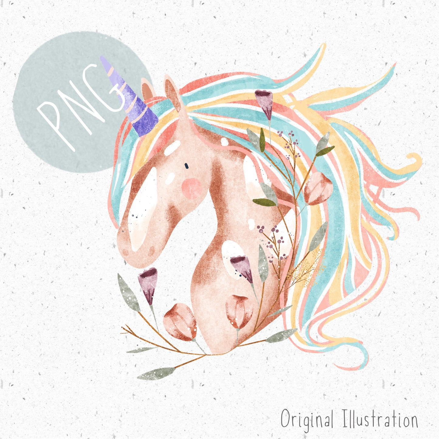 Pastel Unicorn PNG