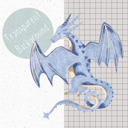 Dragon Trio PNG Set
