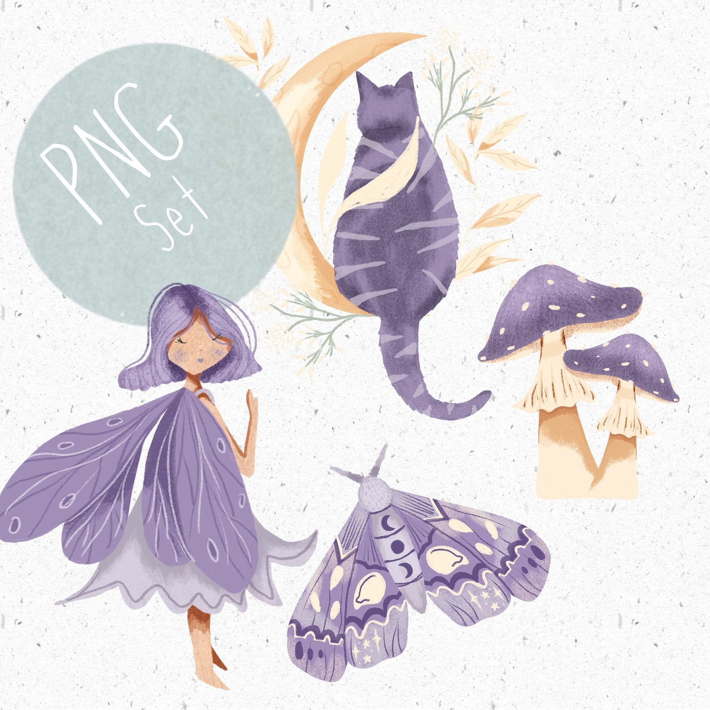 Lilac PNG Set