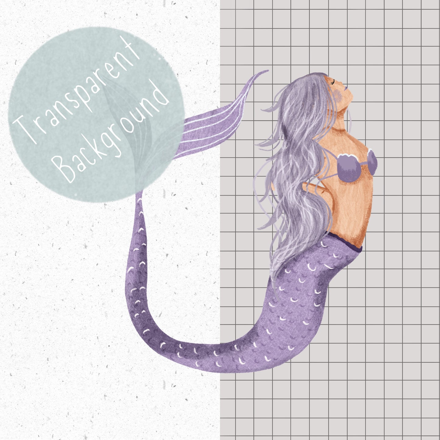 Mermaid PNG Set