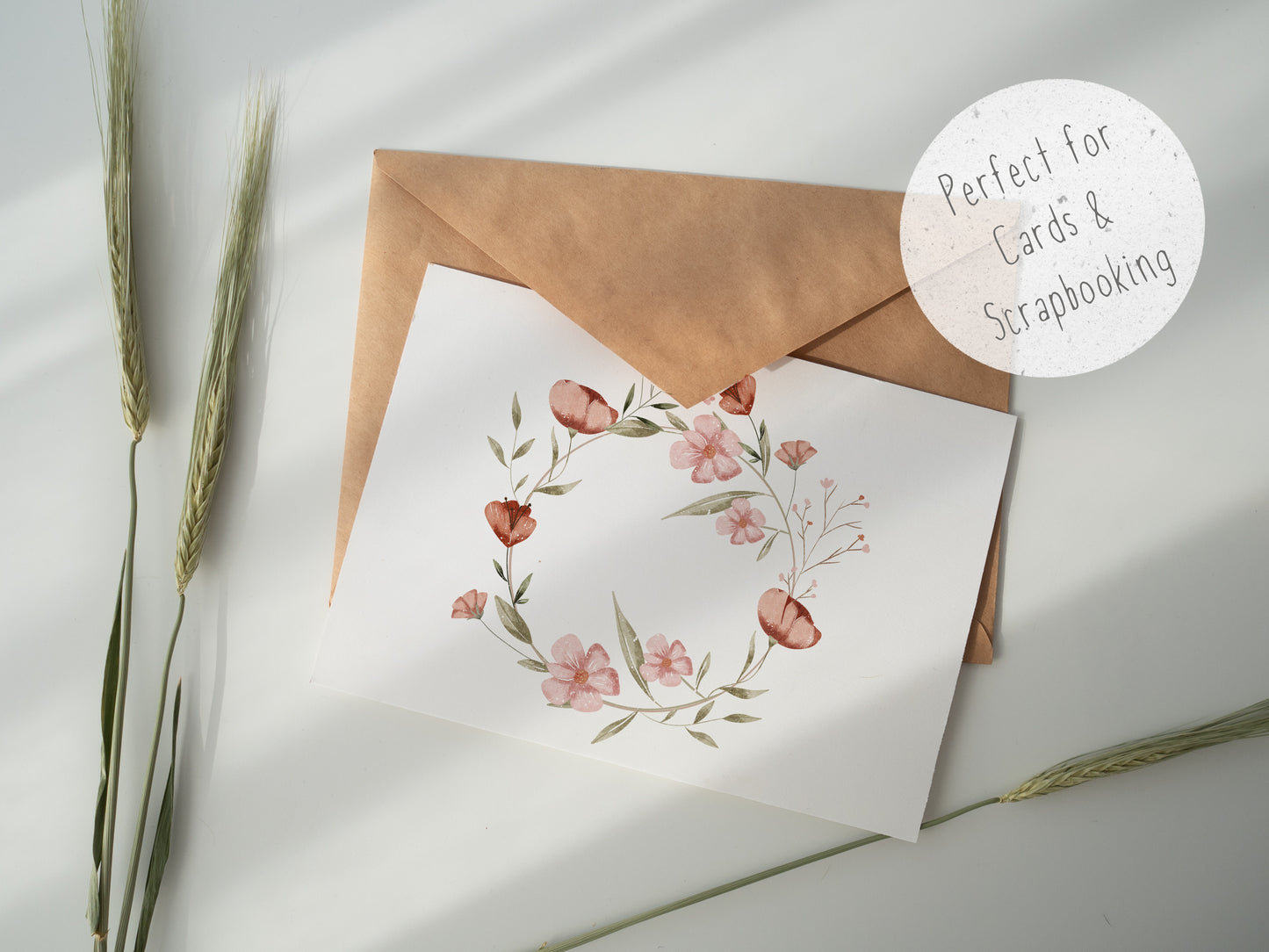 Floral Frame Wreath PNG