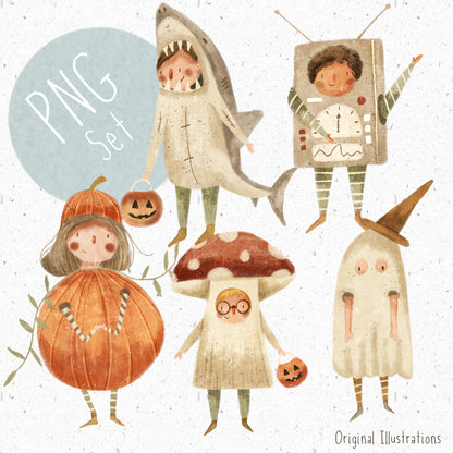 Cute Costume PNG Set