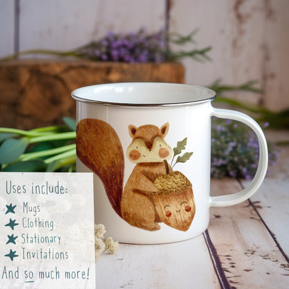 Squirrel Trio PNG Set